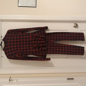 2pc pants set Navy/ Red size 6